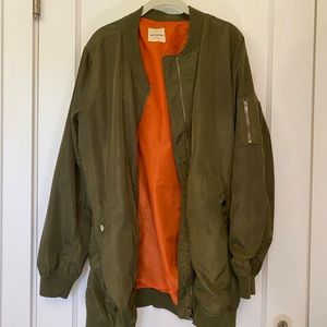 Army Green Bomber Jacket